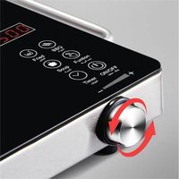 Table de cuisson à induction multifonction infrarouge à deux brûleurs, cuisinière électrique en céramique, plaque à induction – Meilleures ventes