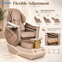 Fauteuil de pédicure spa au design moderne avec fonction de massage des pieds pour projets de salons de manucure