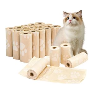 Bolsas Biodegradables para Desechos de Perros Hechas a Medida con Almidón de Maíz+PLA+PBAT, con Asa Tipo Chaleco, Impresión Flexográfica y Color Personalizado - Product Image 3