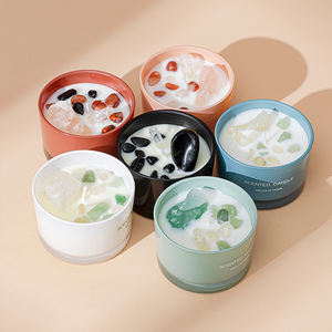 Velas Aromáticas de Cristal de Lujo Relajantes al por Mayor SY 2023, Velas de Cristal con Aroma Personalizado de Cera de Soya - Product Image 3