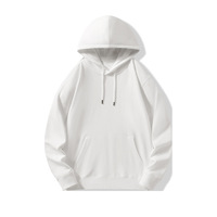 Sweat-shirt à capuche noir uni pour hommes d'usine