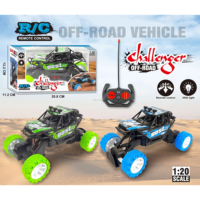 Voiture RC électrique avec roues en caoutchouc, rechargeable, 27 MHz, 4 canaux, télécommande, véhicule tout-terrain, jouet d'escalade, voiture radiocommandée