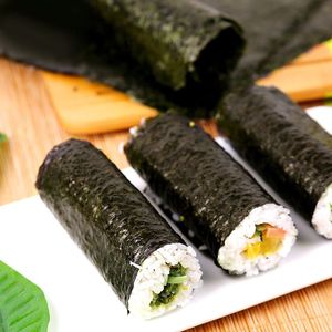 Vente en gros d'usine <span class=keywords><strong>de</strong></span> haute qualité certifiée Top Factory 50/100 Sheets Gold Seaweed Organic Sushi <span class=keywords><strong>Nori</strong></span> - Product Image 6