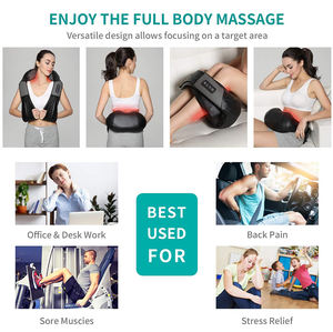 Masajeador de cuello y hombros de nuevo diseño, masaje de amasado profundo para cuello, hombros y espalda con función de calentamiento - Product Image 5