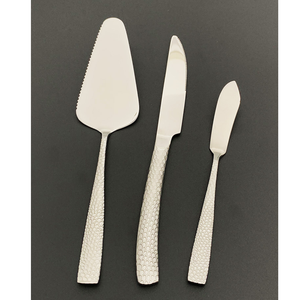 DFU233 Nouveauté Mode Spéciale – Couverts en Acier Inoxydable à Manche Martelé : Couteau de Table, Couteau à Steak, Fourchettes, Fourchettes à Dessert – Personnalisables - Product Image 3