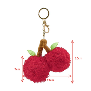 Tùy chỉnh được thiết kế trái cây nhiệt đới Ba lô mặt dây mềm sang trọng vải búp bê linh vật Keychain trẻ em 'yêu thích đồ chơi sang trọng - Product Image 6