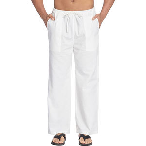 <span class=keywords><strong>Pantalones</strong></span> <span class=keywords><strong>de</strong></span> <span class=keywords><strong>Hombre</strong></span> Shinesia, Talla Grande, Lino, Cintura Elástica, Sueltos, Finos, Transpirables, Suaves, Casuales <span class=keywords><strong>de</strong></span> Playa, Personalizados OEM - Product Image 1