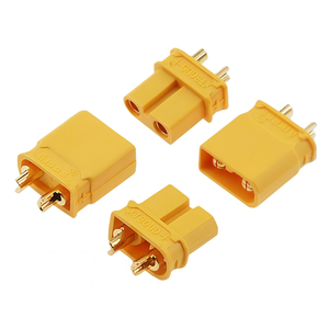 Conector Amass XT30UD-M/F 15A-30A Macho y Hembra, Chapado en Oro, Enchufe Confiable para Sistema de Alimentación de Drones FPV y Cables de Control de Batería - Product Image 1