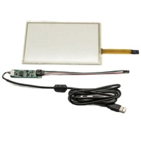 Écran tactile résistif 4 fils avec interface de contrôleur USB pour module LCD de 7, 8, 10,1 et 12,1 pouces, qualité industrielle