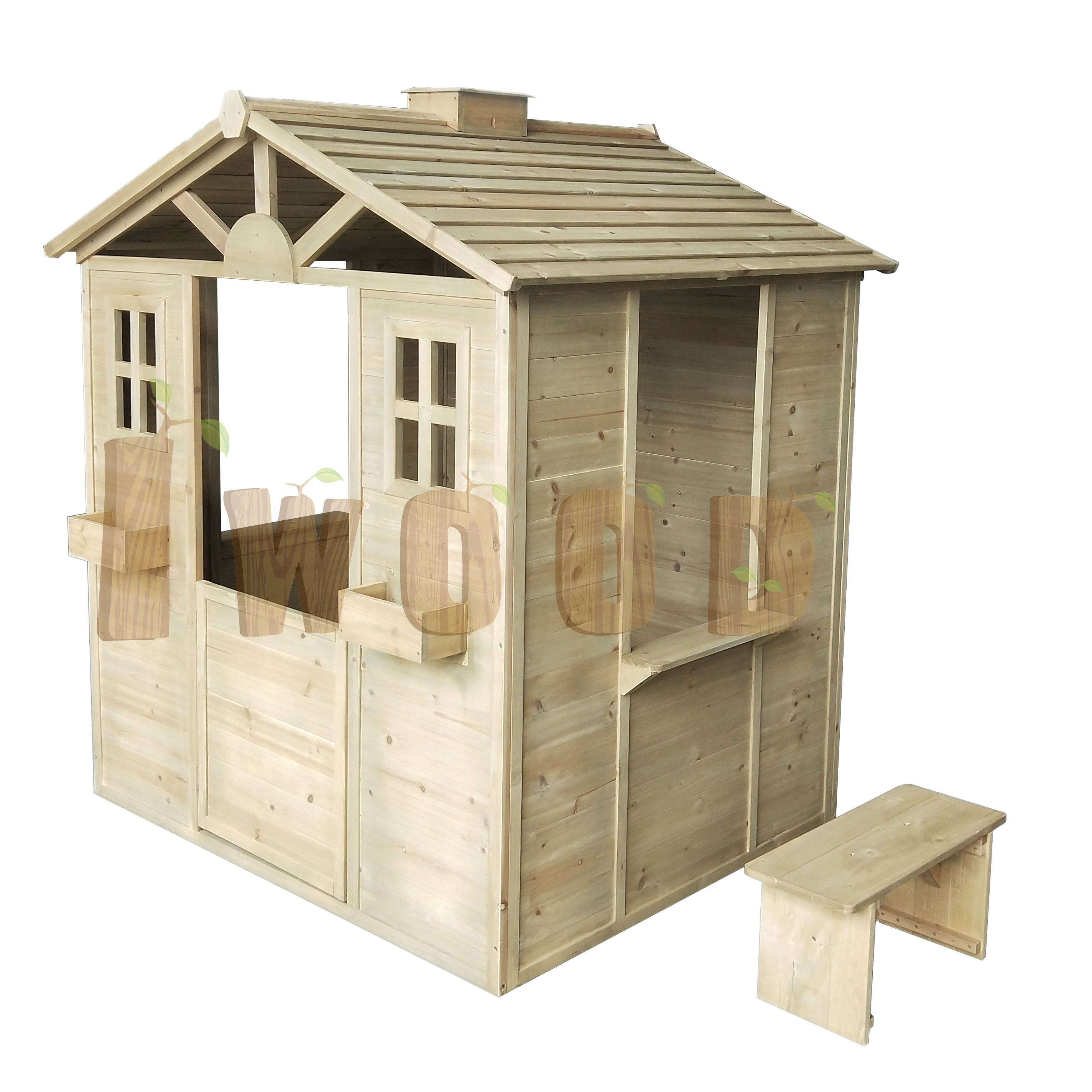 Maison de jeux en bois pour enfants, terrain de jeux avec chaises, âge de 18 + mois, jouet de développement pour cosplay