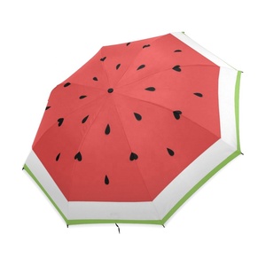 Parapluie de Protection solaire, parapluie Compact et Portable, Super imperméable, de voyage, à 3 plis, pour d'été, pastèque rose, 2020, tendance - Product Image 4