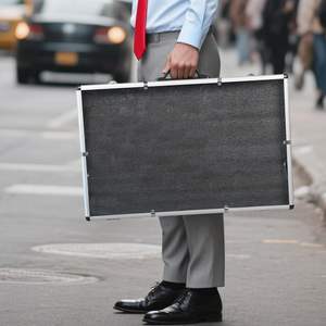 Boîte de présentation portable en aluminium pour salons professionnels - Boîte à effets de <span class=keywords><strong>ombre</strong></span> légère de 16 po x 27 po pour bijoux, épingles, photos et cartes à collectionner - Product Image 5