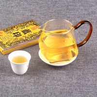 Thé brut Pu'er en brique de 250g, imprimé bleu sur arbre ancien du Yunnan, de haute qualité, Yiwu 2023