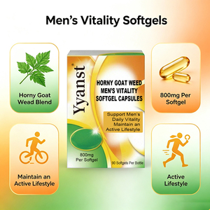 Complément alimentaire à base de plantes pour la vitalité masculine, en gélules molles, soutien végétalien pour l'énergie quotidienne et le maintien de la vitalité. - Product Image 3
