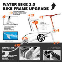 Vélo aquatique gonflable Spatium CE certifié en PVC, résistant à l'usure, antidérapant et confortable pour les vacances à la plage