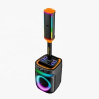 Enceinte portable sans fil intégrée avec LED RGB, système de subwoofer et son stéréo surround 3D pour fêtes