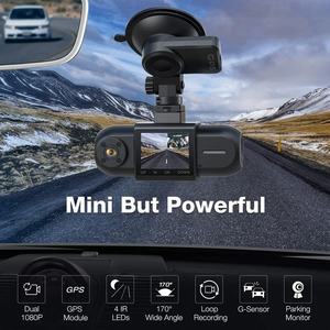 กล้องติดรถยนต์ 4K+1080P เลนส์คู่ หน้าจอ 1.5 นิ้ว พร้อม WiFi GPS Tracking มุมมอง 170 องศา °   กล้องบันทึกภาพกลางคืนแบบมุมกว้างพร้อมอินฟราเรด รองรับความจุสูงสุด 128G พร้อม G-Sensor และบันทึกแบบวนซ้ำ - Product Image 2