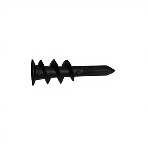 FLYHIGHER 13X42 Anclaje de nailon negro autoperforante para paneles de yeso, fijación rápida, plástico, 100 unidades/caja - Product Image 1