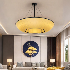 Lustre rond de style chinois à LED, diamètre 50cm 60cm 80cm 100cm, pour salon, salon de thé, restaurant, hôtel - Product Image 1