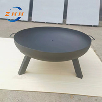 Foyer pliant de gril de camping en acier corten d'extérieur à la mode