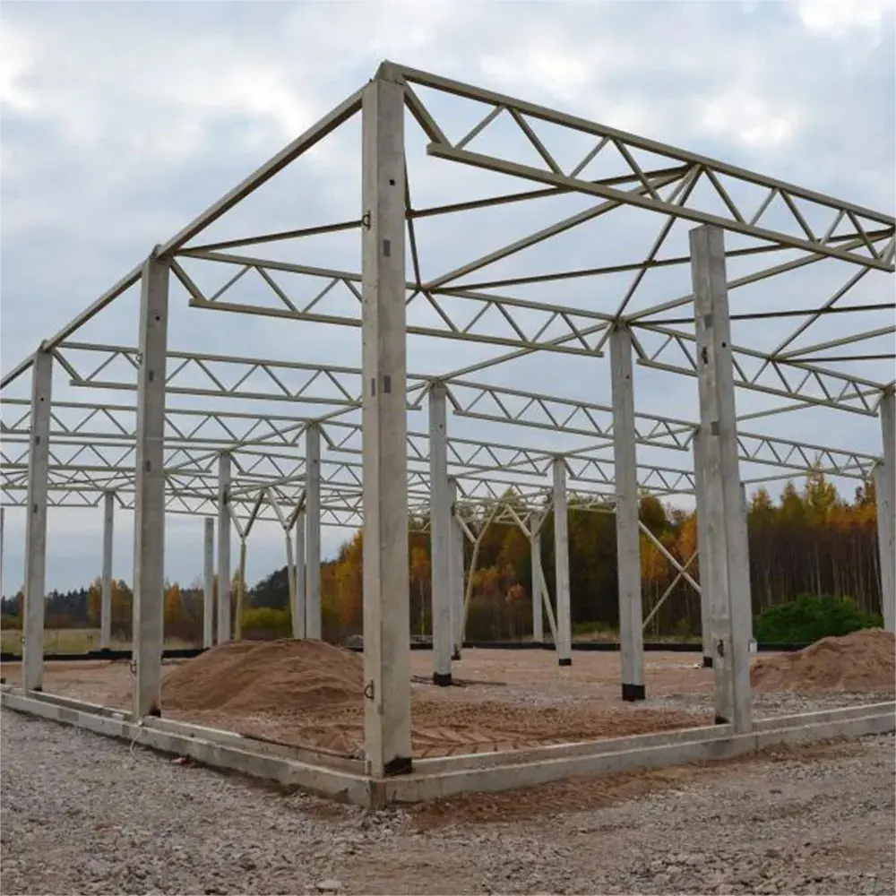 Yeni tasarım yapısal çelik çatı çelik konstrüksyon sundurma Metal çatı çelik yapı bina