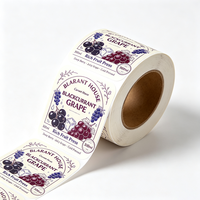 Étiquette autocollante imperméable personnalisée TEDDY, impression d'autocollants en vinyle personnalisés, étiquette en PVC avec feuille d'or, étiquette pour emballage alimentaire