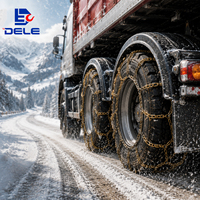 Cadenas de Nieve para Camiones de Servicio Pesado, de Acero al Manganeso Galvanizado, para Camiones Comerciales, Remolques, Semirremolques, para Lodo y Hielo