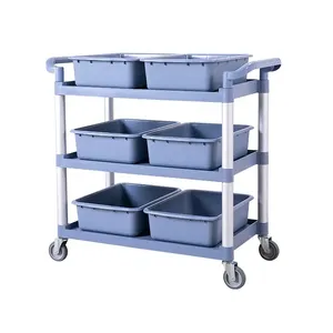 32 "X 16" Carro de plástico de la caja del autobús del carro de utilidad para el <span class=keywords><strong>restaurante</strong></span> - Product Image 3