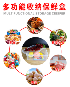 Nhựa Trong Suốt Nhà Bếp Tủ Đông An Toàn <span class=keywords><strong>Container</strong></span> Bền Thực Phẩm Lưu Trữ <span class=keywords><strong>Container</strong></span> <span class=keywords><strong>Box</strong></span> Cho Độ Tươi Bảo Quản - Product Image 5