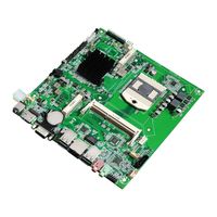 热销桑迪桥常春藤桥中央处理器HM65 LGA 1155迷你ITX DDR3最大16gb AIO主板，适用于一体机