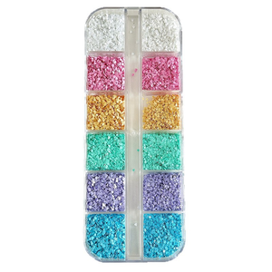 1mm 12 Grids <strong>Nail</strong> Art Glitter Flakes Holographic <strong>Nail</strong> Sequins Iridescent Love <strong>Star</strong> <strong>Nail</strong> Sparkles for DIY Manicure Decoration - Product Image 6