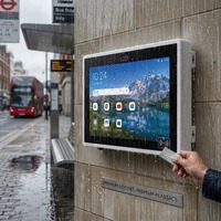 Sinmar Layar Sentuh Industri Tahan Cuaca 21,5 Inci 1500 Nits Tahan Air Layar Sentuh Luar Ruangan Monitor LCD dengan NFC