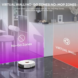 Aspirateur robot intelligent avec laser LDS pour usage domestique, aspirateur qui nettoie et a une station de vidage automatique, alimenté par batterie - Product Image 6
