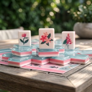 Stock disponible, Tuiles de Mahjong américaines personnalisées à 4 couches, Tuiles de la série Joy, Ensemble de Mahjong américain avec 160 tuiles, Mahjong sculpté à la main - Product Image 4