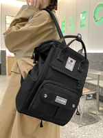 Mochila Unisex de Nailon para Secundaria, de Alta Gama, Transpirable, Impermeable, Antirrobo, con Cierre de Cremallera Resistente