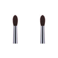 016 Kuas Makeup Kustom Logo Flame Blending Brush Bulu Kambing Alami Tabung Tembaga Gagang Kayu Ebony 41Pcs