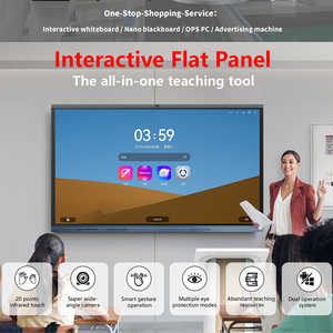 Ai máy ảnh thông minh Bảng trắng 4 + 32G 8 + 128G Đào Tạo Treo Tường 65 inch tương tác phẳng Bảng điều khiển chống ánh sáng màu xanh bảng tương tác - Product Image 2