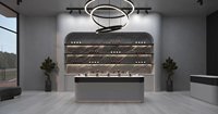 Ensemble de mobilier de luxe sur mesure pour boutique de parfums, comptoirs d'exposition de parfums personnalisés pour l'aménagement intérieur de magasin de parfums