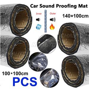 Matériel d'insonorisation et d'isolation thermique pour capot moteur de voiture, 7mm 30x50cm 140/100*100cm, en aluminium - Product Image 1