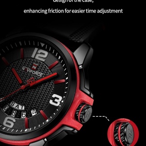 Montre pour homme Naviforce 9215, montre à quartz tendance, montre en silicone étanche pour homme, affichage de la date et du jour de la semaine - Product Image 5