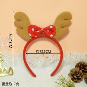 Bandeau de Noël Accessoires pour <span class=keywords><strong>cheveux</strong></span> pour enfants Cadeau de fête Bandeau de <span class=keywords><strong>cheveux</strong></span> en bois de <span class=keywords><strong>cerf</strong></span> pour femmes Filles Fête - Product Image 6
