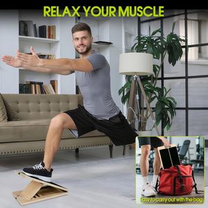 Tabla Inclinada de Madera para Estiramiento de Pantorrillas, Equipo de Fitness Portátil para Movilidad de Tobillos, Bloque de Equilibrio, Tabla Inclinada para Sentadillas - Product Image 5