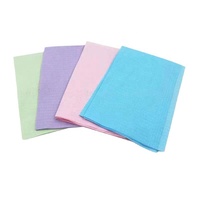 Bavette dentaire en tissu 3 plis, jetable, rose et noir, pour tatouage