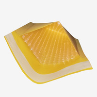 Enveloppes d'expédition matelassées en papier kraft écologique jaune personnalisées 4 mil