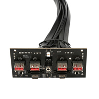 Câble de panneau de châssis câble USB 3.0 1 à 4 Ports type-c 1 à 2 Ports de carte PCB commutateur rvb interrupteur de réinitialisation d'alimentation LED