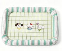 Tapis rembourré quatre côtés pour chat, coussin doux en laine à carreaux pour animaux de compagnie, literie de protection intérieure pour cage et canapé, vente en gros