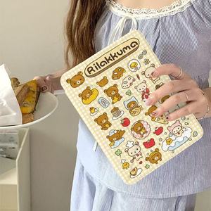Funda transparente de cuero PU con diseño de Rilakkuma Y Fold para iPad Air 4 5 Pro 2024 7 8 9 10, funda protectora para tableta - Product Image 3