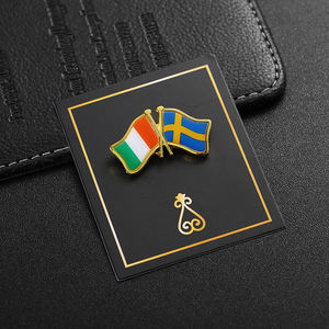 New Resin Epoxy Flag Anstecknadel Custom Design Vergoldete Anstecknadel Cross Irish <span class=keywords><strong>Sweden</strong></span> Country Flags <span class=keywords><strong>Pin</strong></span> mit Pack karte - Product Image 5