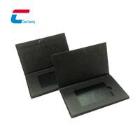 Caja de Regalo de Cartón para Tarjetas de Visita y Tarjetas de Crédito, Diseño Moderno y Lujoso, Laminación Mate, Recubrimiento UV, Reciclable, Tamaño Personalizado