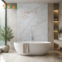Panel Dinding Batu Lunak 600x1200mm Tampilan Travertine untuk Desain Dekorasi Dinding Kamar Mandi
